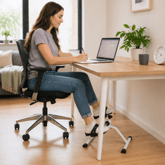 SOLFIT® Mini sobno kolo s pedali – zložljivo, nastavljiva upornost, za roke in noge | PEDALORA