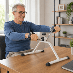 SOLFIT® Mini sobno kolo s pedali – zložljivo, nastavljiva upornost, za roke in noge | PEDALORA