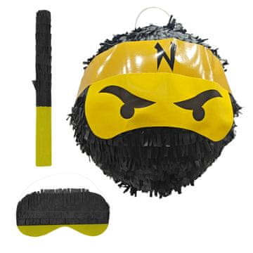 Northio Komplet Ninja Piñata z Netopirjem in Masko za otroške zabave