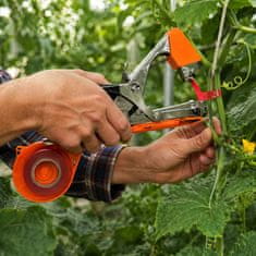 Vixson Profesionalni spenjač za privezovanje rastlin PLANTBRAND – hitra uporaba z eno roko, vključuje 5 kolutov traku in 1.000 sponk | PLANTBRAND