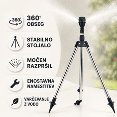 HOME & MARKER® Rotacijski razpršilnik na stojalu | HYDRASPRINK