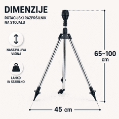 HOME & MARKER® Rotacijski razpršilnik na stojalu | HYDRASPRINK