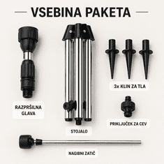 HOME & MARKER® Rotacijski razpršilnik na stojalu | HYDRASPRINK