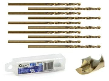 GEKO Kobaltov sveder za kovino HSS-Co, DIN 338, 1 mm, 10 kosov G37010