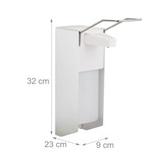Northix Stenski dozirnik za razkužilo 1L plastika set 2 kosa