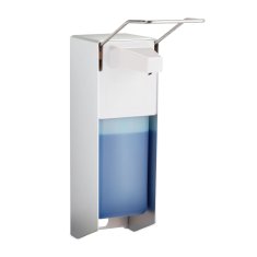 Northix Stenski dozirnik za milo 1000 ml aluminij komolčna aktivacija