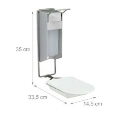 Northix Stenski dozirnik razkužila 500 ml komolčna aktivacija plastika