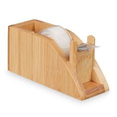 Northix Bambusov namizni podajalnik lepilnega traku 25 mm eleganten