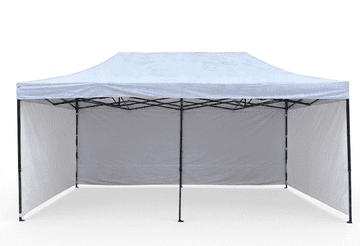 Greenline pop-up paviljon s kompletom 4 sten - 3x6m - bel
