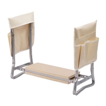 Northix Vrtni klečalnik z žepi, zložljiv in oblazinjen, jeklen okvir