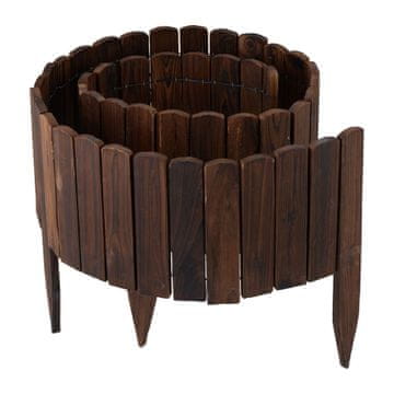 Northix Lesena vrtna obroba, fleksibilna temno rjava, enostavna namestitev