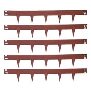 Northix Obroba trate iz kortenskega jekla, fleksibilna zaščita pred plevelom
