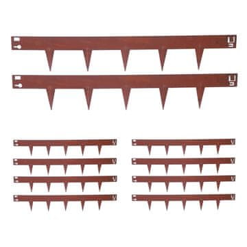 Northix Obroba trate iz kortenskega jekla, fleksibilna zaščita pred plevelom