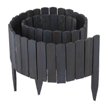 Northix Fleksibilna lesena obroba za vrtne gredice, smreka, žična podlaga