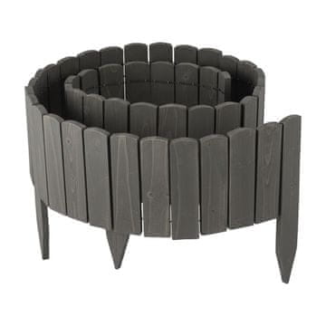 Northix Fleksibilna lesena vrtna obroba, odporna na vremenske vplive, enostavna namestitev