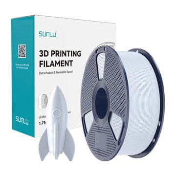 SUNLU  Visokohitrostna Bela Nitka PLA za 3D Tiskanje