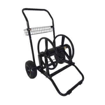 Northix Voziček za vrtno cev s 60-metrskim kolutom in kolesi za enostavno zalivanje