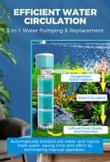 HOME & MARKER® Potopna akvarijska črpalka s filtrom 25W, 1200 L/h, tiho delovanje ≤35 dB, za čisto in oksigenirano vodo | AQUFRESH