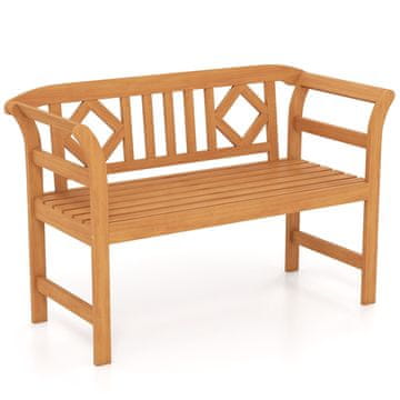 Northix Vrtna klop iz akacijevega lesa 118x50x78,5 cm z nosilnostjo 360 kg