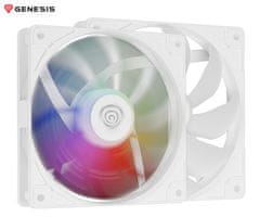 Genesis OXAL 120 ARGB ventilator za računalnik,1450 RPM, beli
