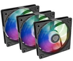Genesis OXAL 120 ARGB 3-PACK ventilatorji za ohišje, 1450 RPM, črni