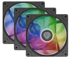 Genesis OXAL 120 ARGB 3-PACK ventilatorji za ohišje, 1450 RPM, črni