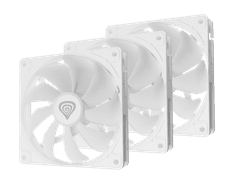 Genesis OXAL 120 ARGB 3-PACK ventilatorji za ohišje, 1450 RPM, 120mm, beli