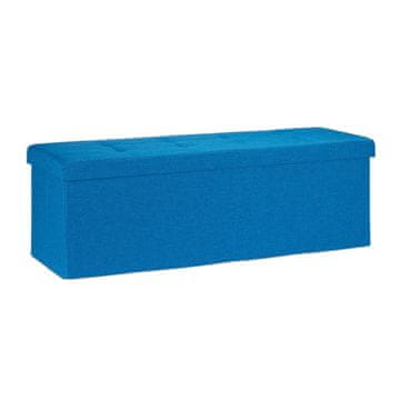 Northix Zložljiva lanena klop za shranjevanje