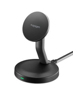 Spigen EF151MS MagSafe polnilec, brezžičen, 15 W, črni (ACH10441)