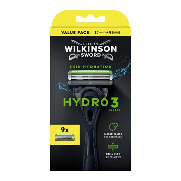 Hydro 3 brivnik za zaščito kože + 9 glav