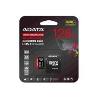 A-Data Kartica MicroSDXC 128GB High Endurance UHS-I C10 V30 A2 (R:100 W:85 MB s) + adapter SD