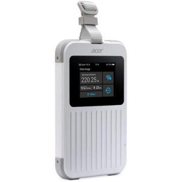Acer Connect M6E 5G Mobile Wi-Fi z 20 GB SIMO, dvopasovni usmerjevalnik, usmerjevalnik Wi-Fi hotspot, 5G&LTE