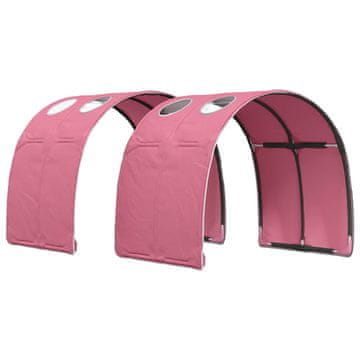 Vidaxl Posteljni Tuner 2 szt. Roza 211 x 67.5 x 2 cm Poliester