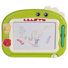 Mega Creative Dinozaver, magnetna tabla za suho brisanje s pisalom + žigi, potovalni komplet za avto, izginjajoče pisalo
