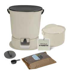 Skaza BOEssential Bundle 15 kuhinjski kompostnik, 3L, bež (102657)
