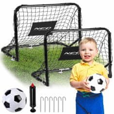 Neo-Sport Nogometni gol - komplet 2 kosov - 60 x 45 x 25 cm NS-486