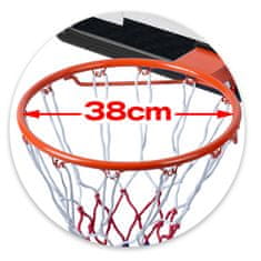 Neo-Sport Košarkarski koš 150-260 cm nastavljiv, prostostoječ, stabilen, mobilen Neo-Sport NS-281