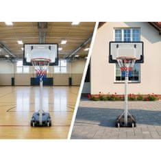 Neo-Sport Košarkarski koš 150-260 cm nastavljiv, prostostoječ, stabilen, mobilen Neo-Sport NS-281