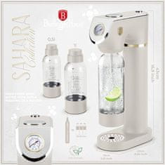 Berlingerhaus Aparat za sodo BH-8556 SODABAR + 2 bottles Sahara Collection