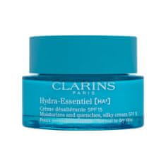 Clarins Hydra-Essentiel [HA²] Silky Cream SPF15 vlažilna krema z uv-zaščito za normalno do suho kožo 50 ml za ženske