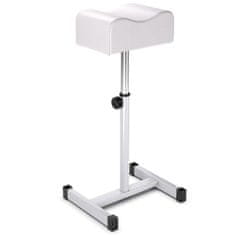 Northix Stol za pedikuro z nastavljivo višino 45–65 cm jekleni okvir bel