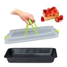 Northix 3-v-1 pekač s pokrovom proti prijemanju z ročaji