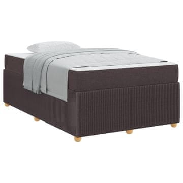 Vidaxl Konstrukcija postelje Temno rjava 120 x 190 cm blago