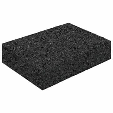 Vidaxl Tlak za patio iz gumijskega granulata 25 szt. Črna 9 x 6 x 2 cm