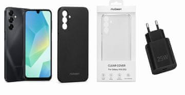 Samsung Galaxy A16 pametni telefon, 4G, 128GB, Black + zaščitno steklo + ovitek + 25W polnilec (SM-A165FZKBEUE - 2)