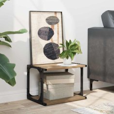 Vidaxl Stojalo za tiskalnik Umetni hrast 41 x 28 x 33.5 cm