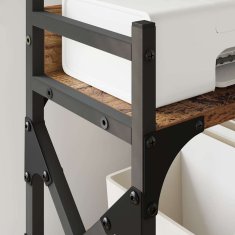 Vidaxl Stojalo za tiskalnik Star les 40 x 20 x 40 cm Konstruiran les