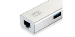 Level One USB->RJ45 kombiniran adapter USB-0503 Gigabit + 3xUSB HUB