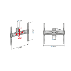 Meliconi Stenski nosilec za TV Flatstyle FTR400 CG