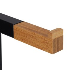 Northix Toaletni set bambus kovina držalo za papir in WC ščetka